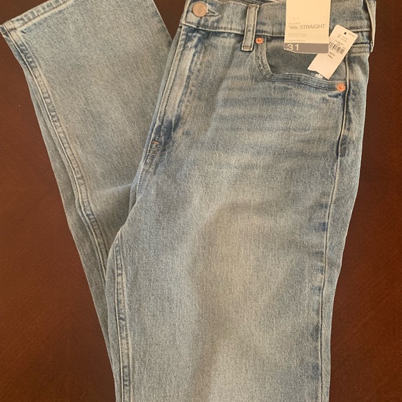 GAP Women’s 90s Straight high rise jeans-31-12tall new with tags - Picture 7 of 9